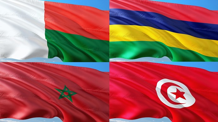 drapeaux-Madagascar-Maurice-Maroc-Tunisie-marché de l'externalisation offshore-activsolutions