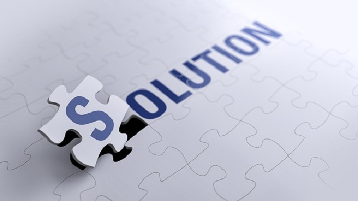 le mot "solution" sur un puzzle - location local professionnel - activsolutions